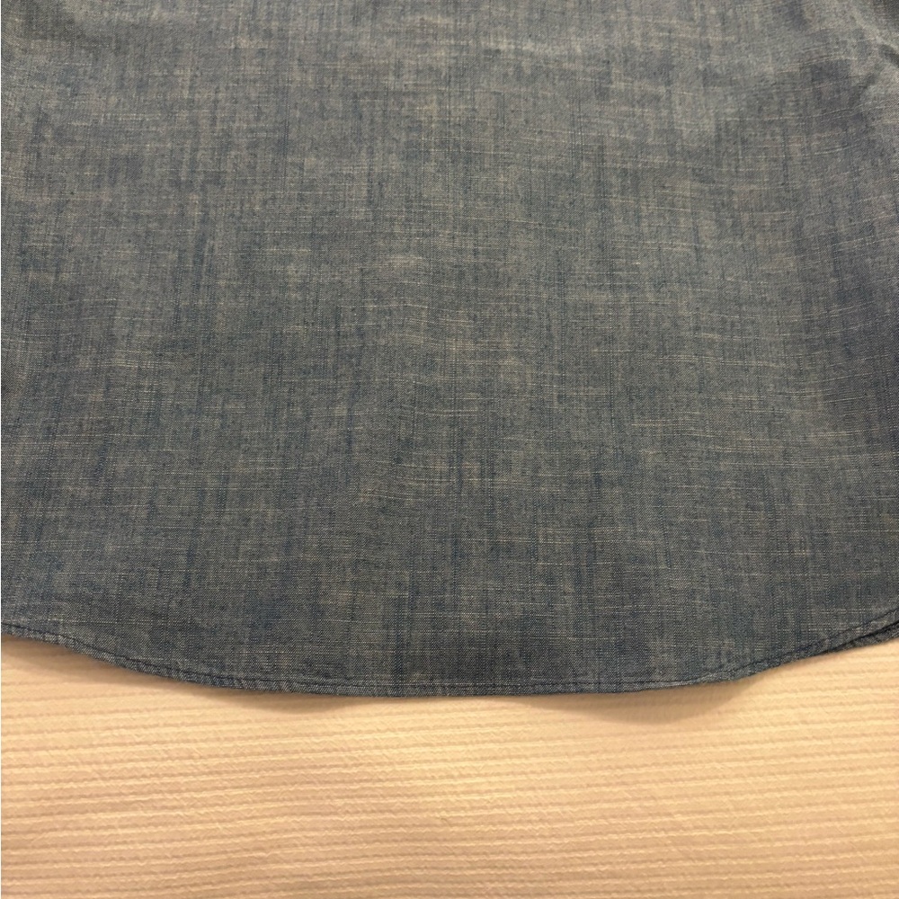 Blue Scallop-Edge Women's Top - Picture 4 of 8